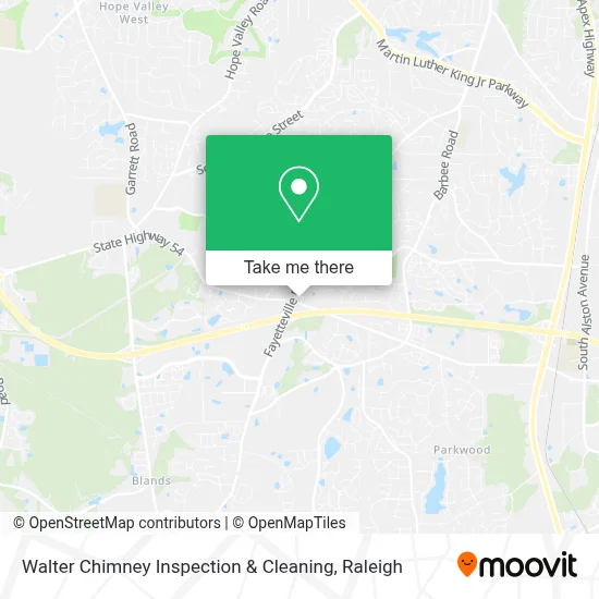 Walter Chimney Inspection & Cleaning map