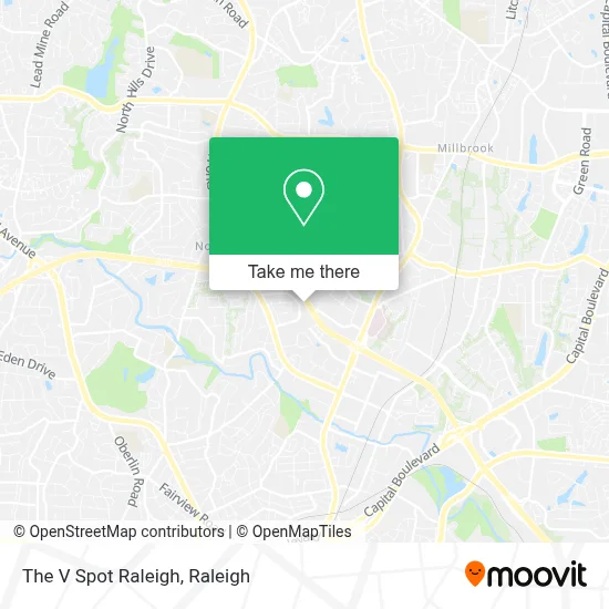 The V Spot Raleigh map