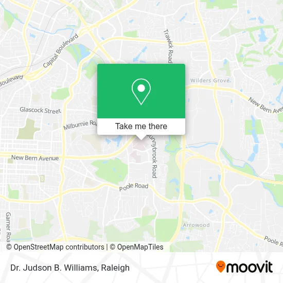 Dr. Judson B. Williams map