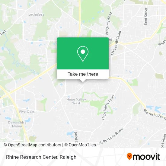 Rhine Research Center map