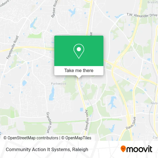 Community Action It Systems map