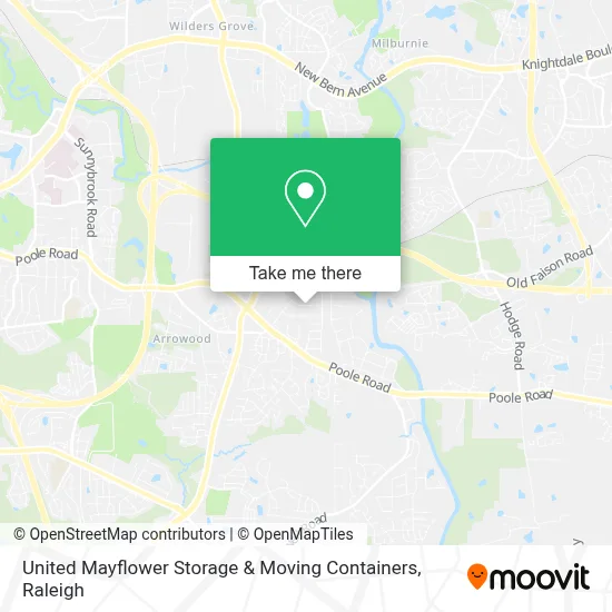 United Mayflower Storage & Moving Containers map