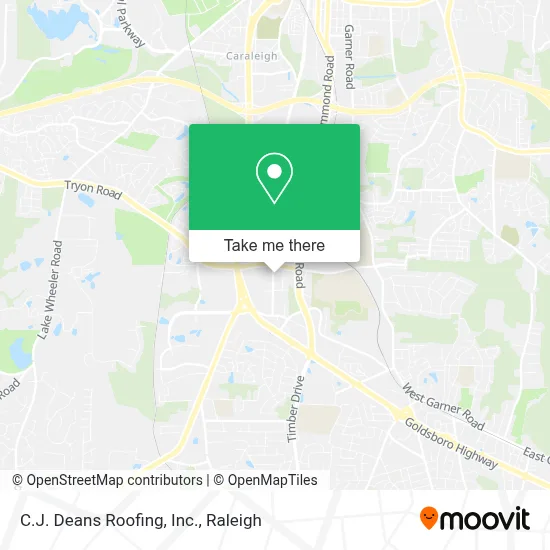 C.J. Deans Roofing, Inc. map