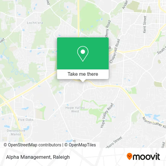 Alpha Management map