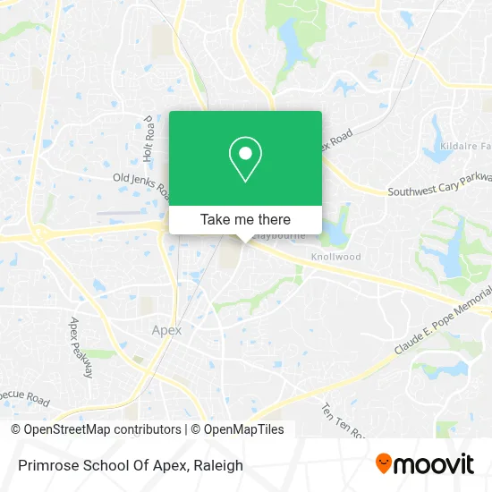 Primrose School Of Apex map