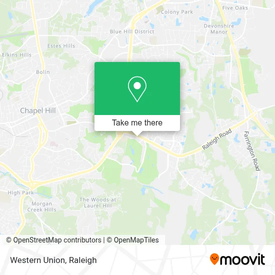 Western Union map
