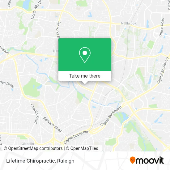 Lifetime Chiropractic map