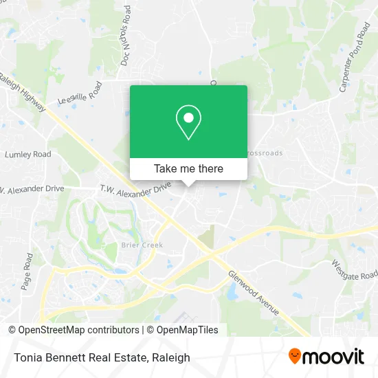 Tonia Bennett Real Estate map
