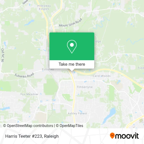 Harris Teeter #223 map