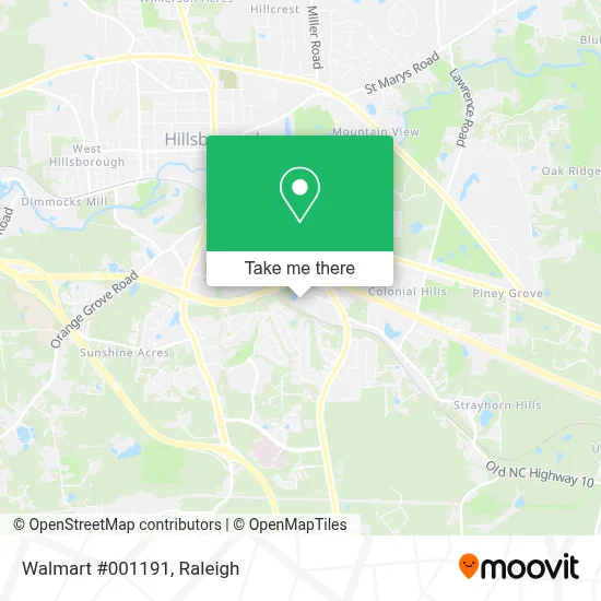 Walmart #001191 map