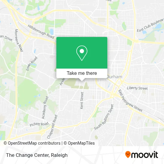 The Change Center map