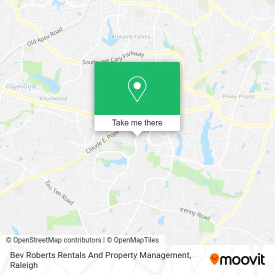 Bev Roberts Rentals And Property Management map