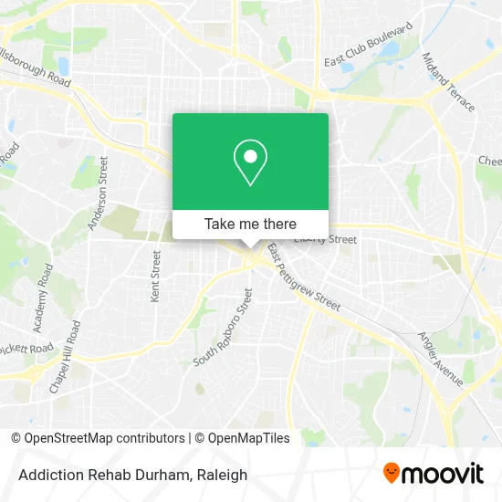 Addiction Rehab Durham map