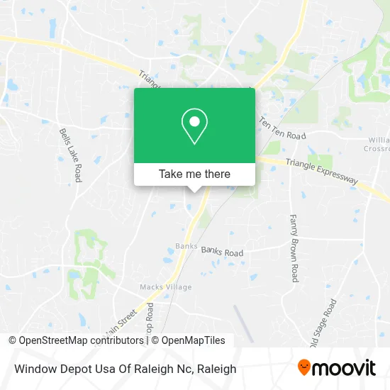 Window Depot Usa Of Raleigh Nc map