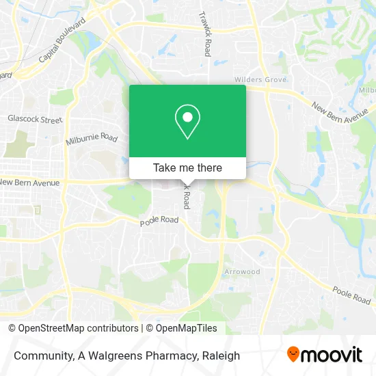 Community, A Walgreens Pharmacy map
