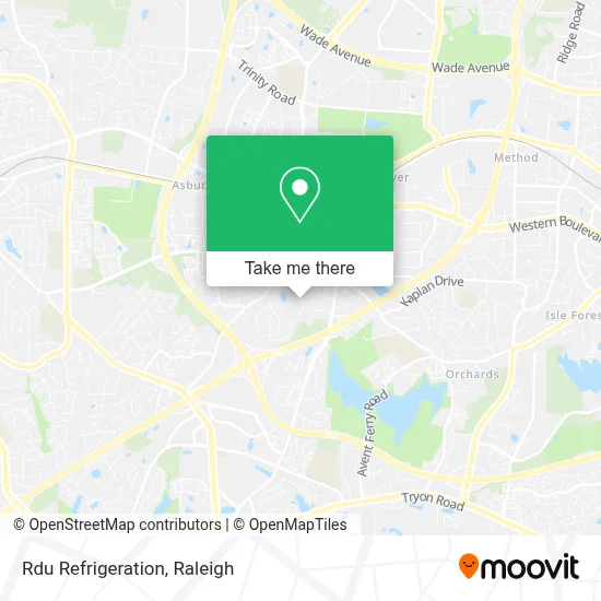 Rdu Refrigeration map