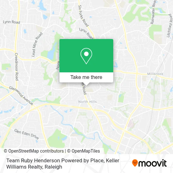 Team Ruby Henderson Powered by Place, Keller Williams Realty map