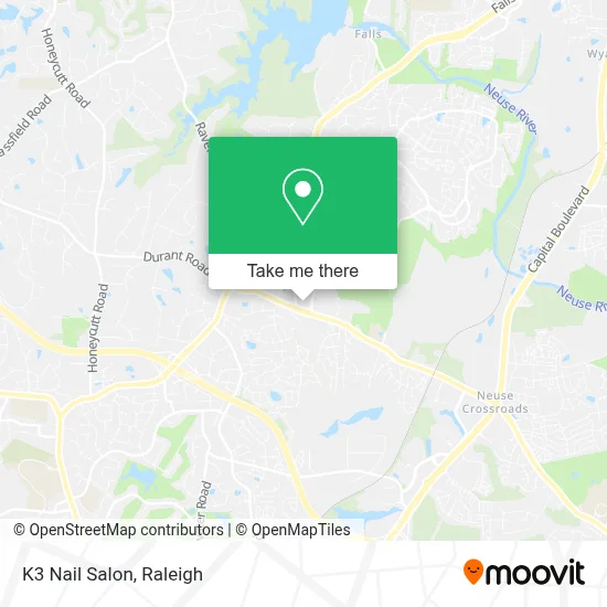 K3 Nail Salon map