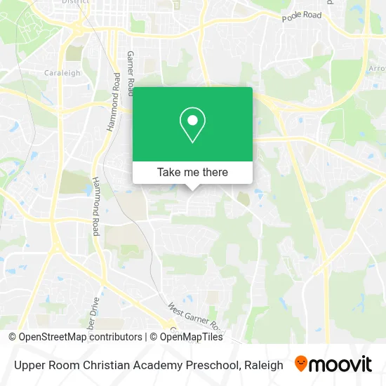 Upper Room Christian Academy Preschool map