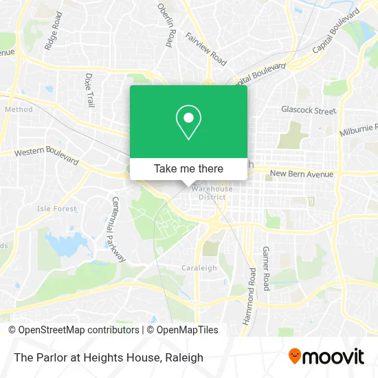 The Parlor at Heights House map