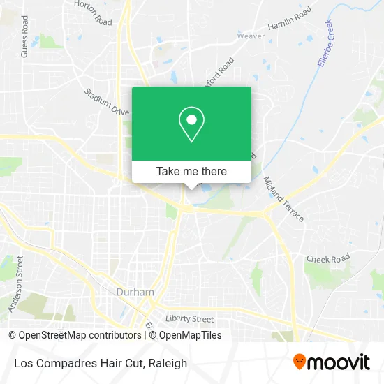 Los Compadres Hair Cut map