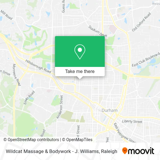 Wildcat Massage & Bodywork - J. Williams map