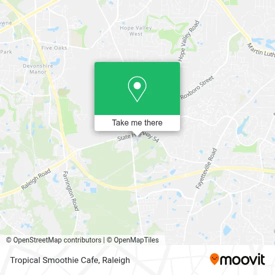 Tropical Smoothie Cafe map