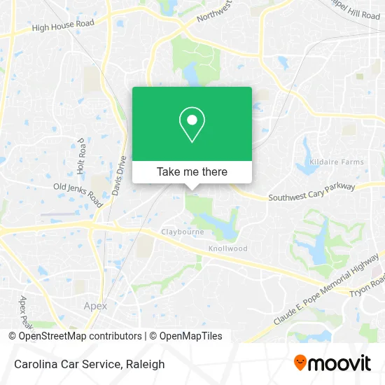 Carolina Car Service map
