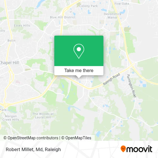Robert Millet, Md map