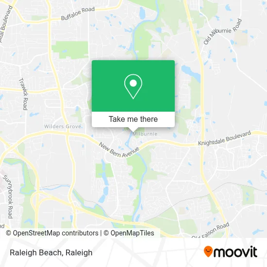 Raleigh Beach map