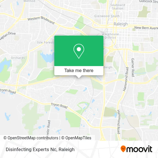 Disinfecting Experts Nc map