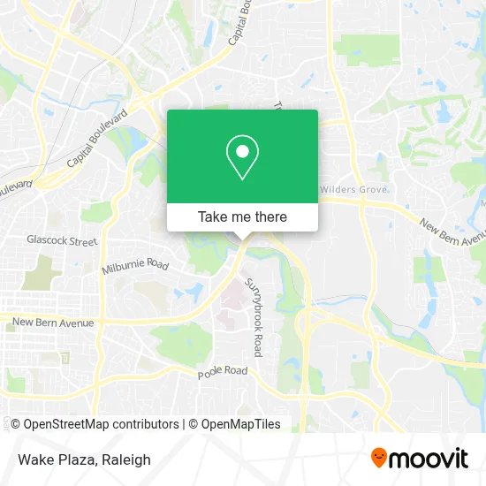 Wake Plaza map