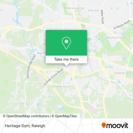 Heritage Gym map