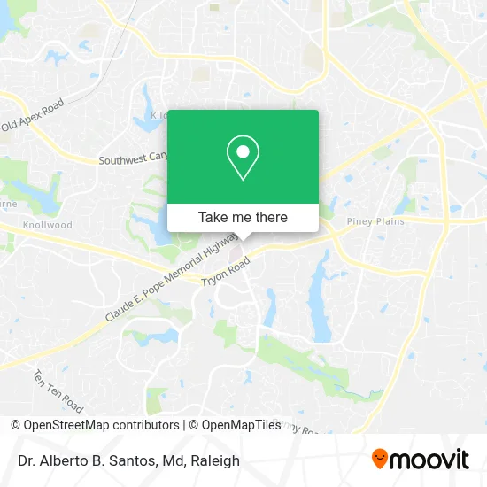Dr. Alberto B. Santos, Md map
