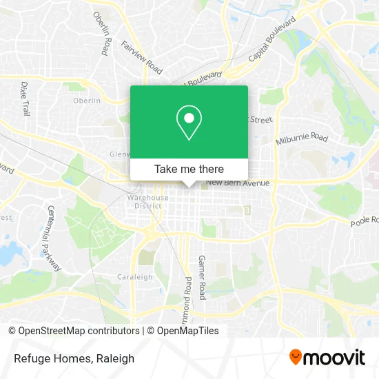 Refuge Homes map