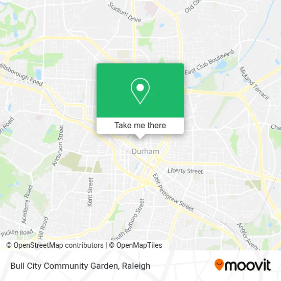 Bull City Community Garden map