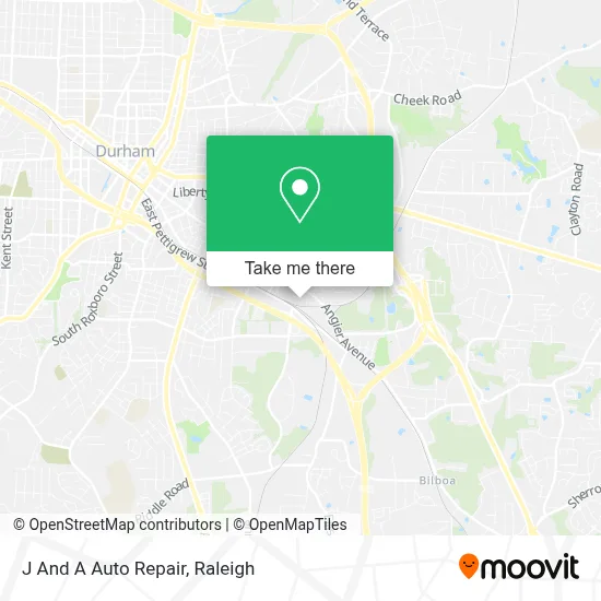 J And A Auto Repair map