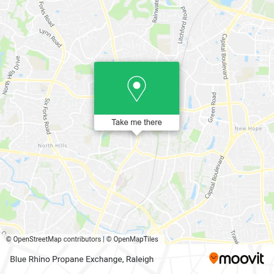 Blue Rhino Propane Exchange map