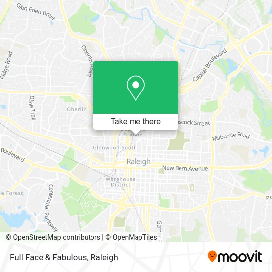 Full Face & Fabulous map