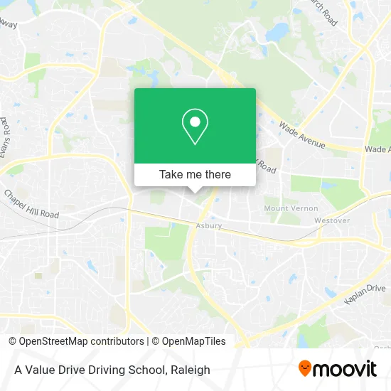 A Value Drive Driving School map