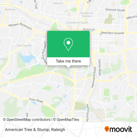 American Tree & Stump map