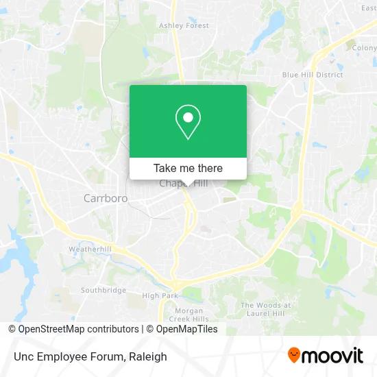 Unc Employee Forum map