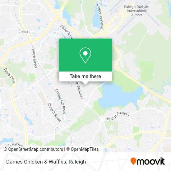 Dames Chicken & Waffles map