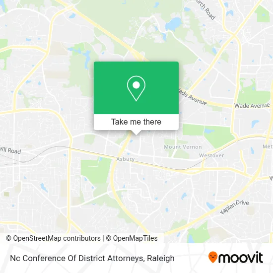 Nc Conference Of District Attorneys map