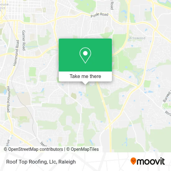 Roof Top Roofing, Llc map