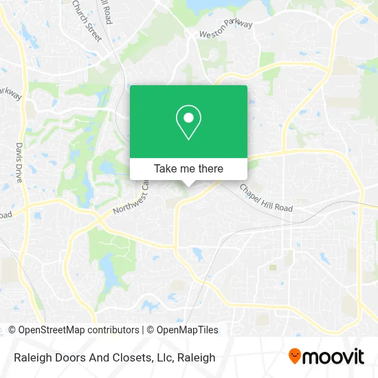 Raleigh Doors And Closets, Llc map