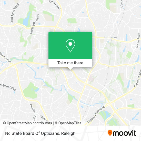 Nc State Board Of Opticians map