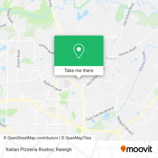 Italian Pizzeria Roxbor map