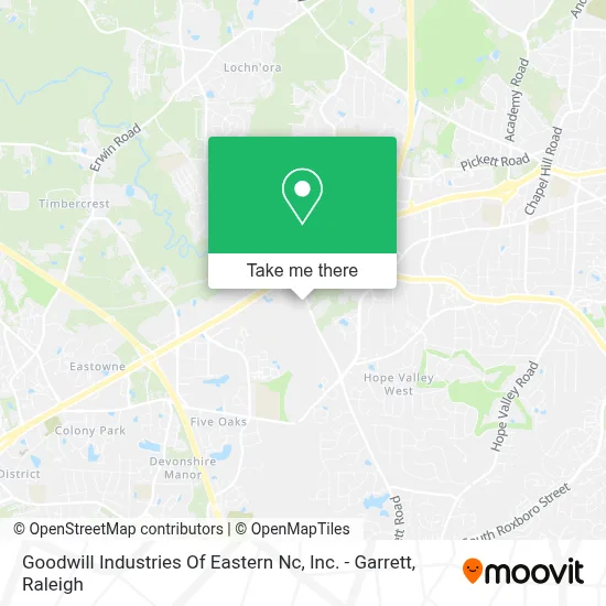 Goodwill Industries Of Eastern Nc, Inc. - Garrett map