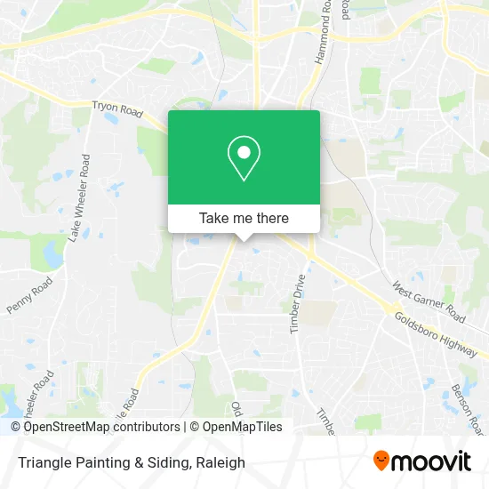 Triangle Painting & Siding map